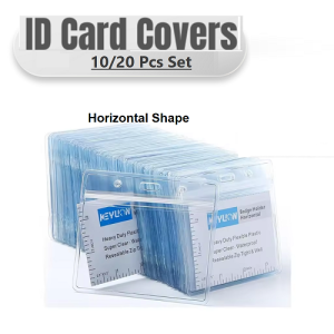 id card covers double sided office card covers horizontal shape