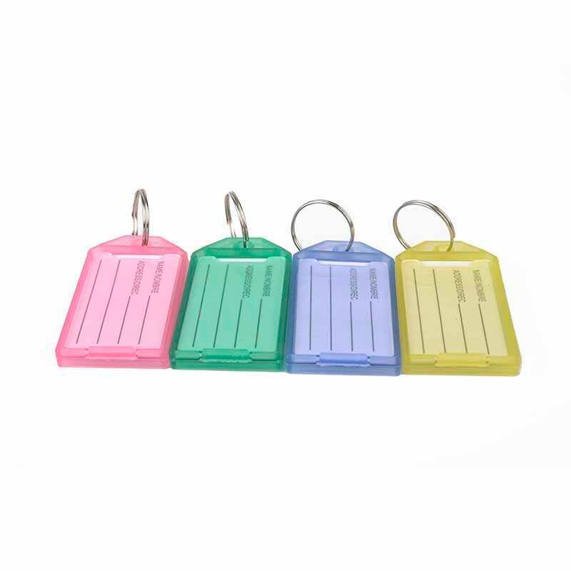 tag keychains square shape (set of 20)
