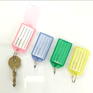 tag keychains square shape (set of 20)