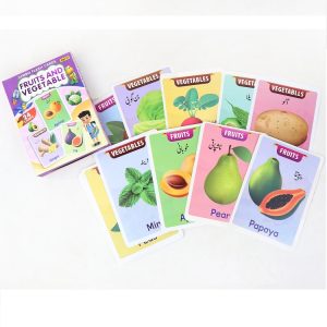 jumbo flash cards for kids fruits & vegetables